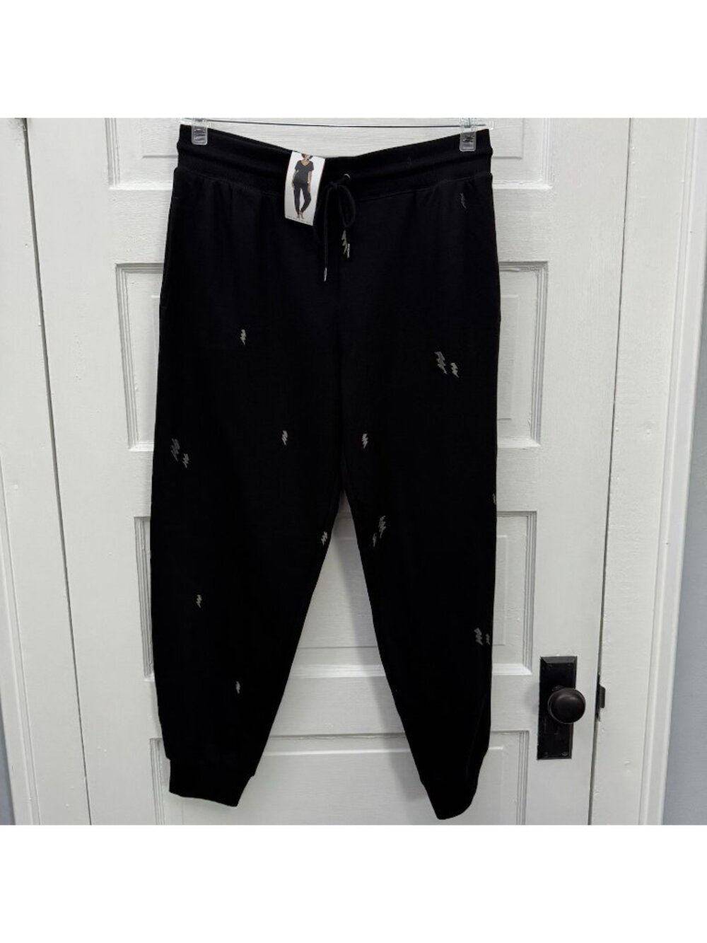 Honeydew Lightning Bolt Jogger Lounge Pajama Pants Black Women’s M NWT